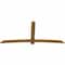 Ekena Millwork Bellingham Rough Sawn Timber Gable Bracket, Western Red Cedar, 108"W x 49"H x 2"D x 6"F, 11/12 Pitch GBW108X49X0206BEL00RWR - alternate 5